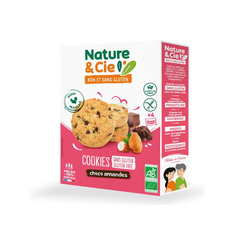 Cookies Chocolat Amandes  Nature & Cie bio et sans gluten